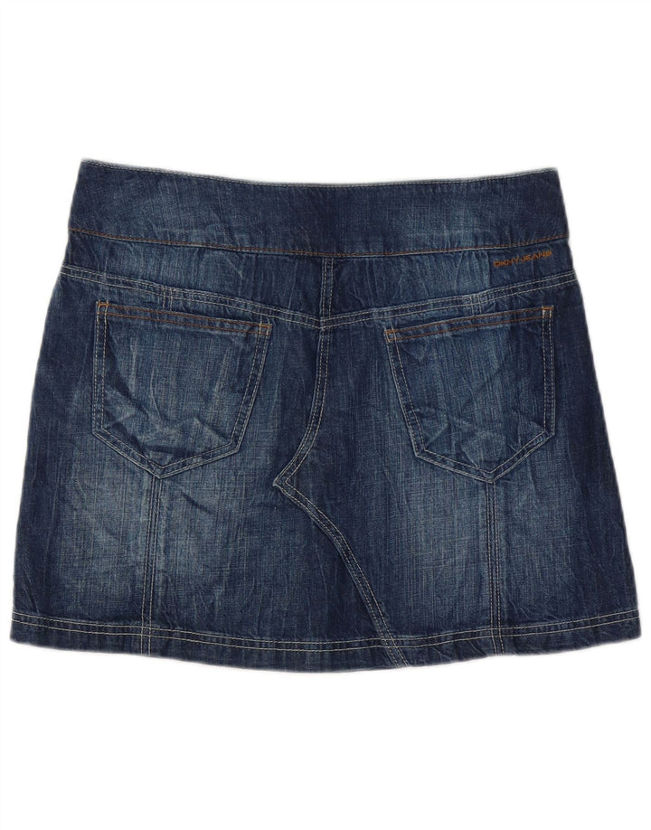 Dkny Minifalda vaquera para mujer US 8 Mediana W32 Azul