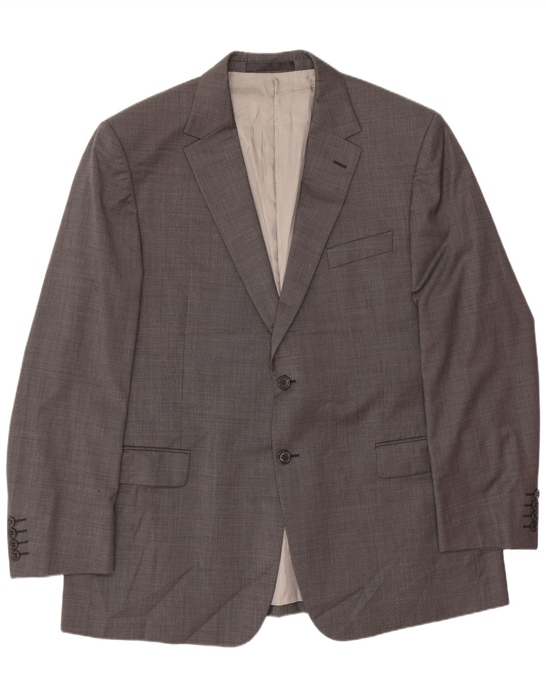 Marks & Spencer Chaqueta tipo blazer de 2 botones para hombre UK 44 XL Lana gris