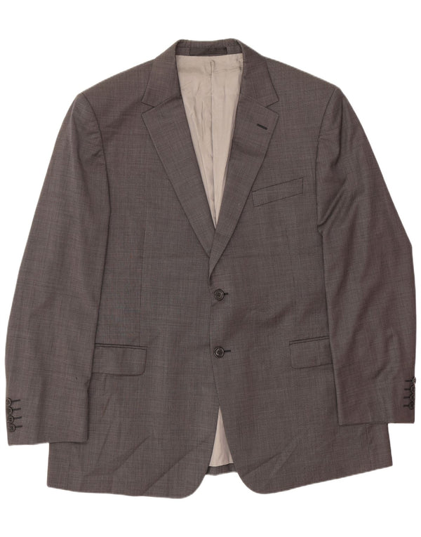 Marks & Spencer Chaqueta tipo blazer de 2 botones para hombre UK 44 XL Lana gris