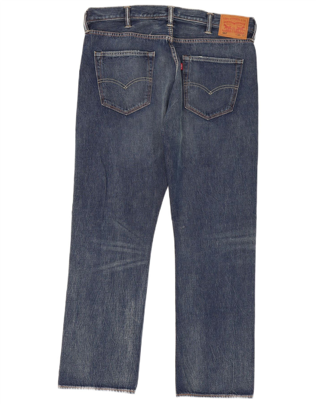 LEVI'S Jeans rectos 501 para hombre W38 L32 Algodón azul