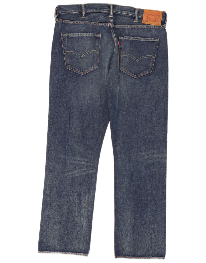 LEVI'S Jeans rectos 501 para hombre W38 L32 Algodón azul