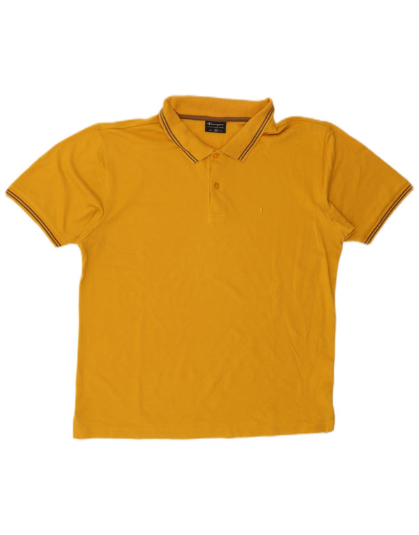 Champion Polo Hombre Algodón Amarillo Medio