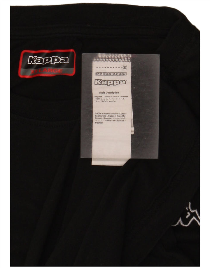 Kappa Camiseta Mujer Top 2XL Negro Algodón