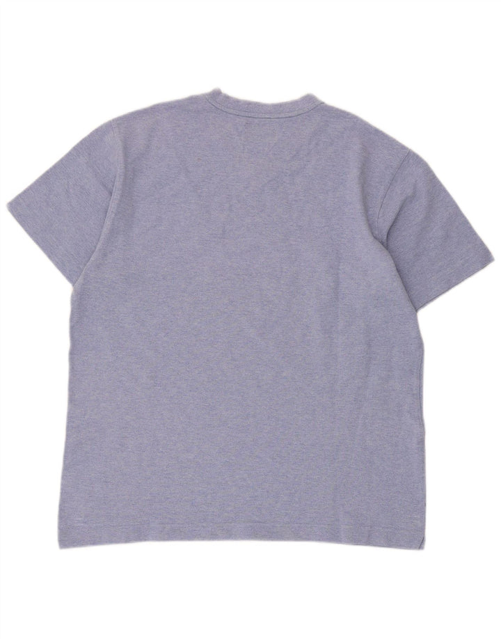 Kappa Hombre Camiseta De Manga Corta Top Grande Azul Algodón