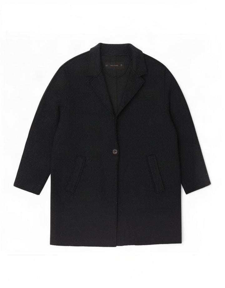 Zara Mujer Abrigo Reino Unido 46 Grande Azul Marino
