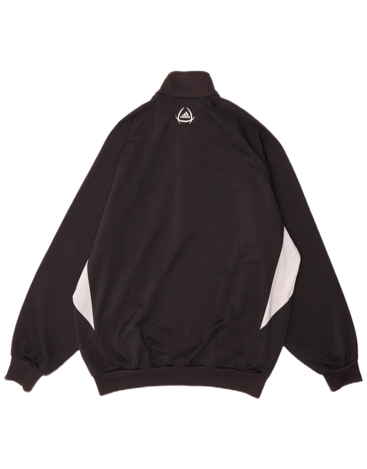 Adidas - Chaqueta de chándal para hombre, talla 42/44, poliéster color negro grande