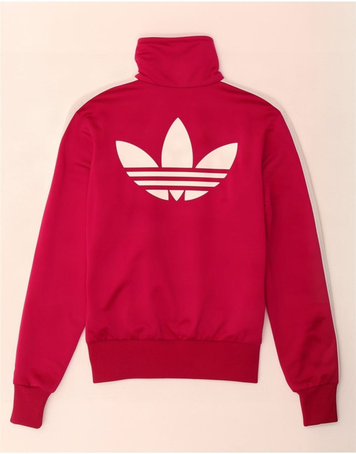 Adidas Chaqueta superior de chándal gráfico para mujer EU 34 XS Rosa Poliéster