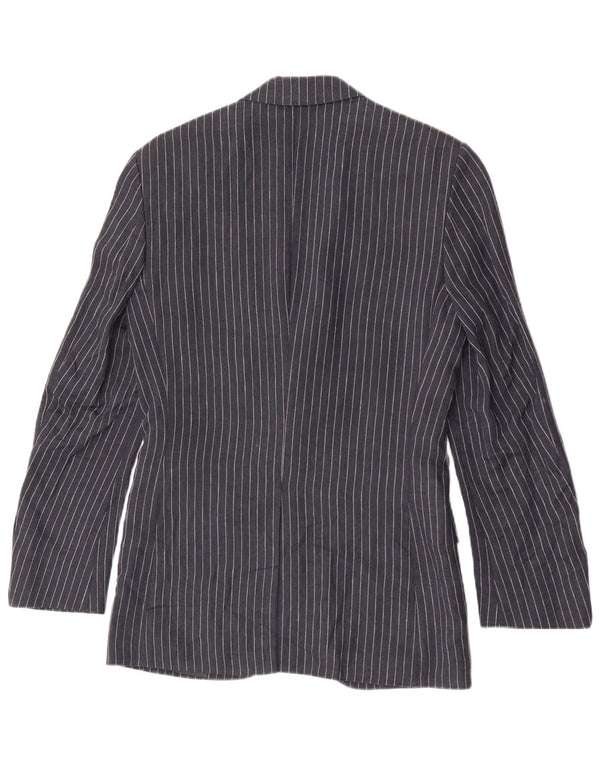 Marks & Spencer Chaqueta tipo blazer de 2 botones para hombre UK 34 XS Azul marino Rayas diplomáticas