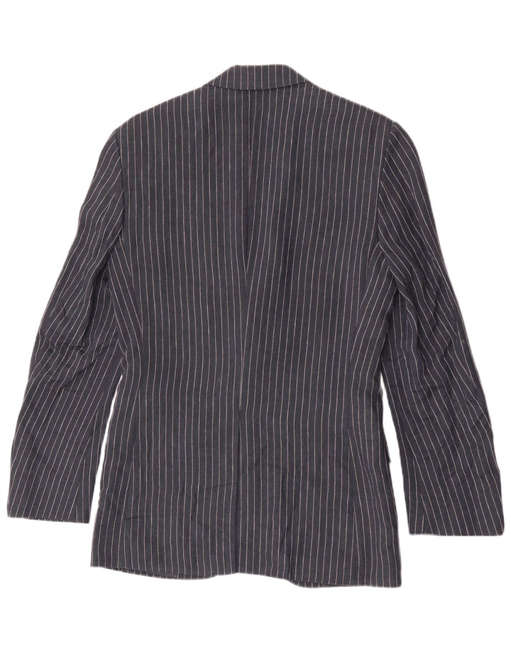 Marks & Spencer Chaqueta tipo blazer de 2 botones para hombre UK 34 XS Azul marino Rayas diplomáticas