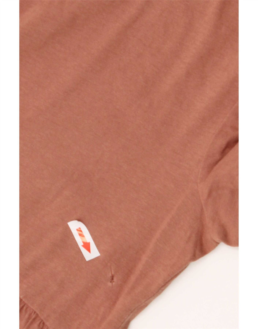 Zara Mujer Blusa De Manga Corta Top UK 40 Small Marrón