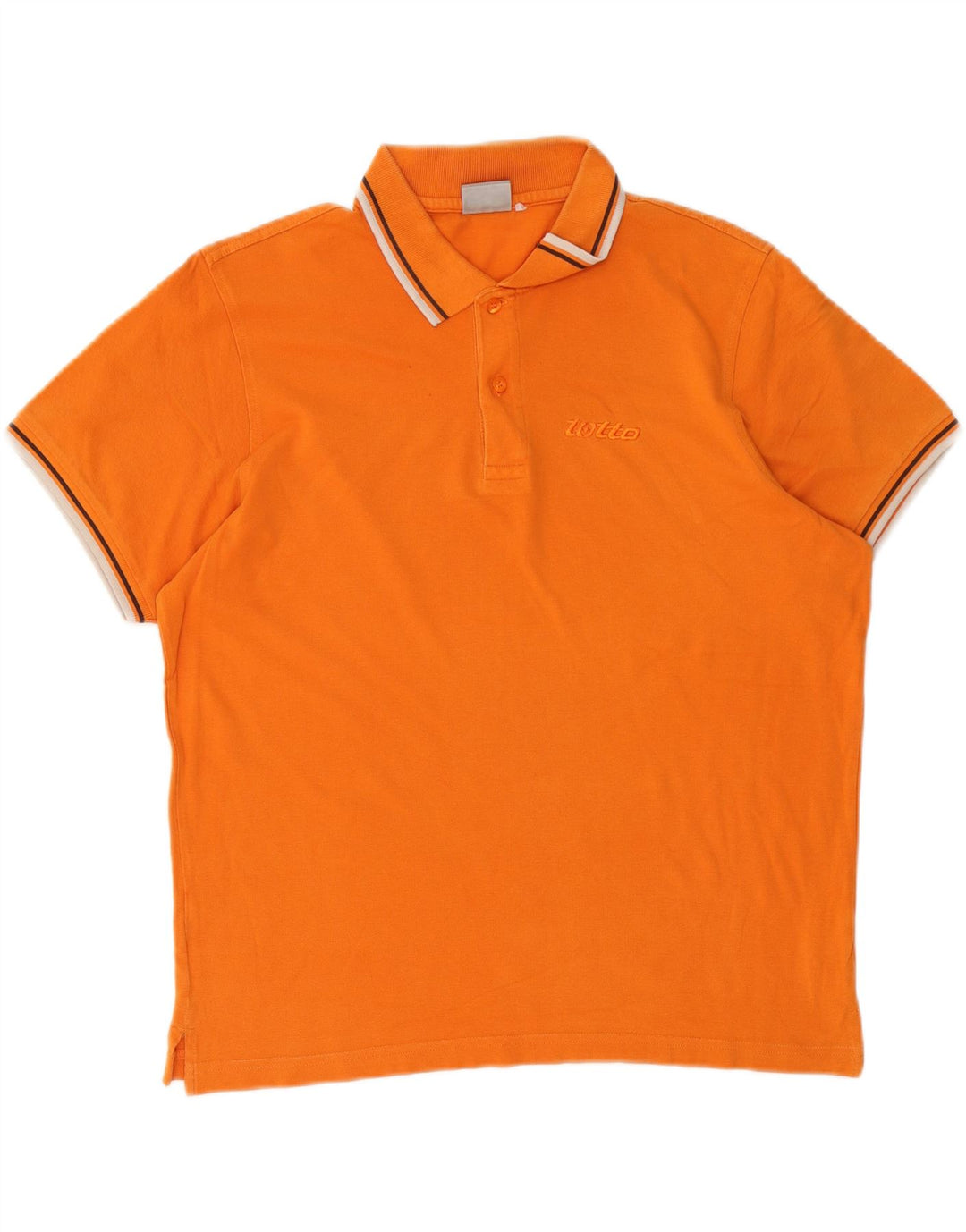 LOTTO Polo Hombre Grande Naranja Algodón
