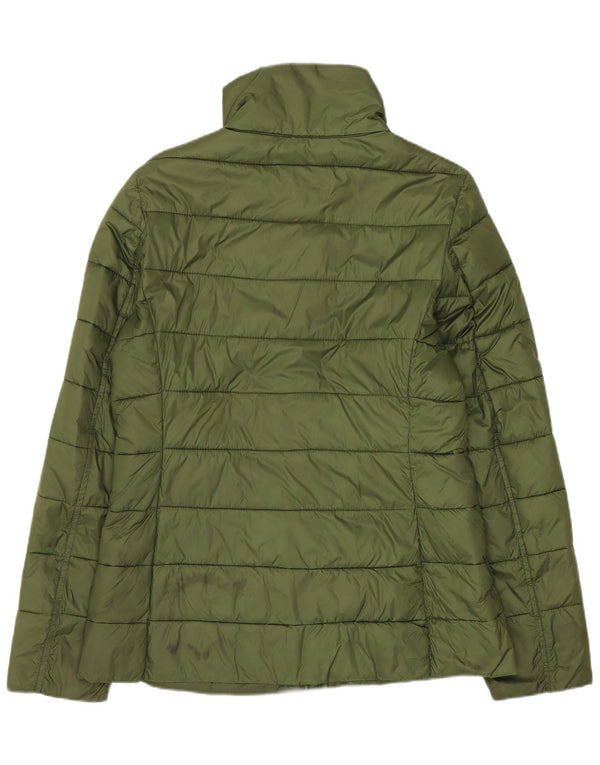 Barbour Chaqueta acolchada extragrande para mujer UK 10 Small Caqui Poliéster
