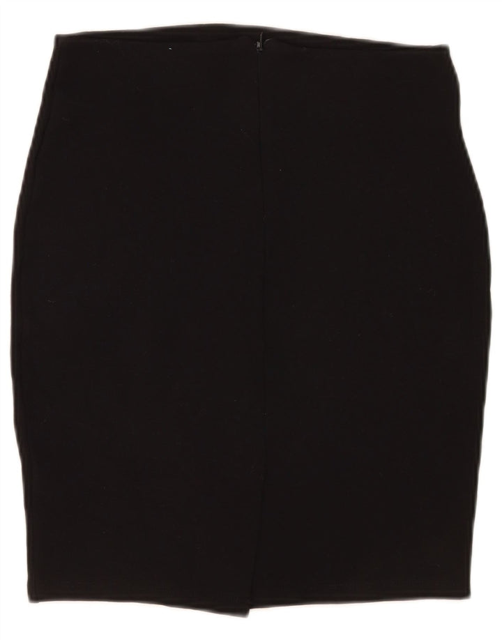 Falda Lápiz Zara Mujer Mediana W28 Viscosa Negra