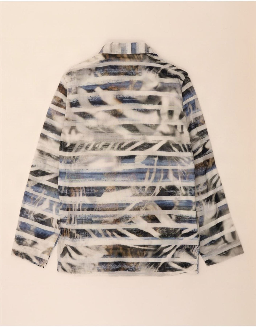Perte by Krizia Camisa para mujer UK 42 Mediana Rayas multicolores