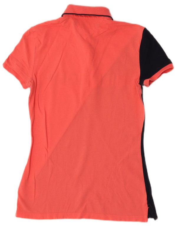 Tommy Hilfiger Polo gráfico para mujer UK 6 XS Algodón color block rosa