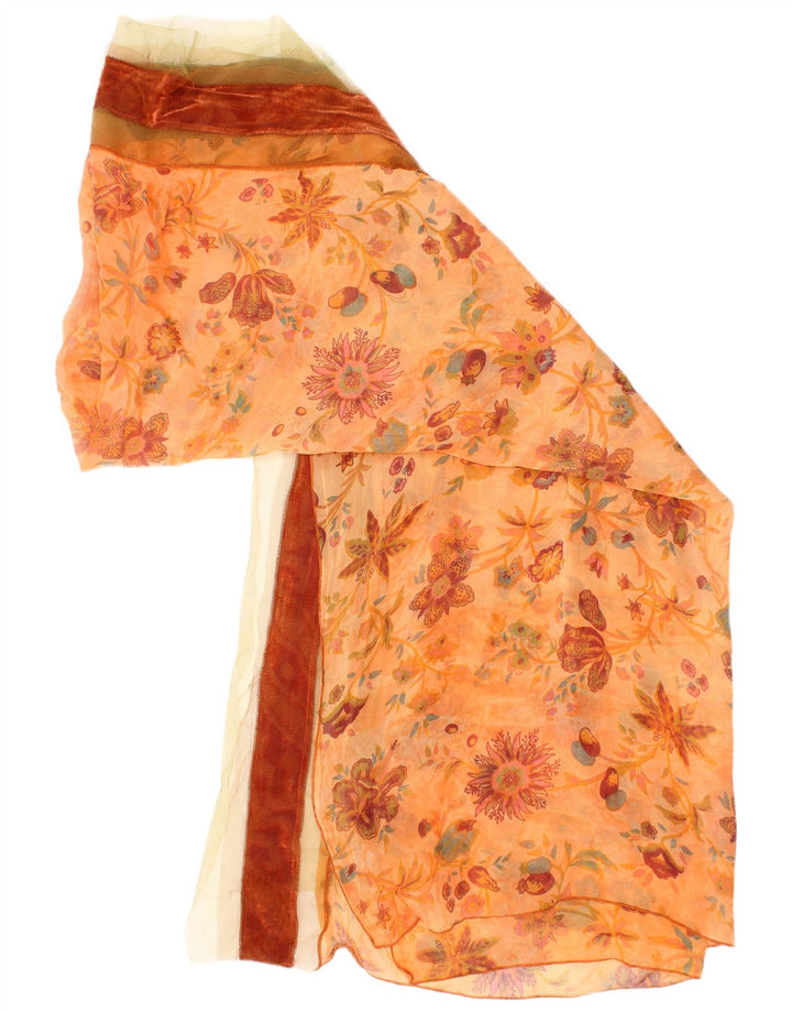 Bleu Blanc Rouge Bufanda rectangular para mujer Talla única Naranja Floral Bohemio
