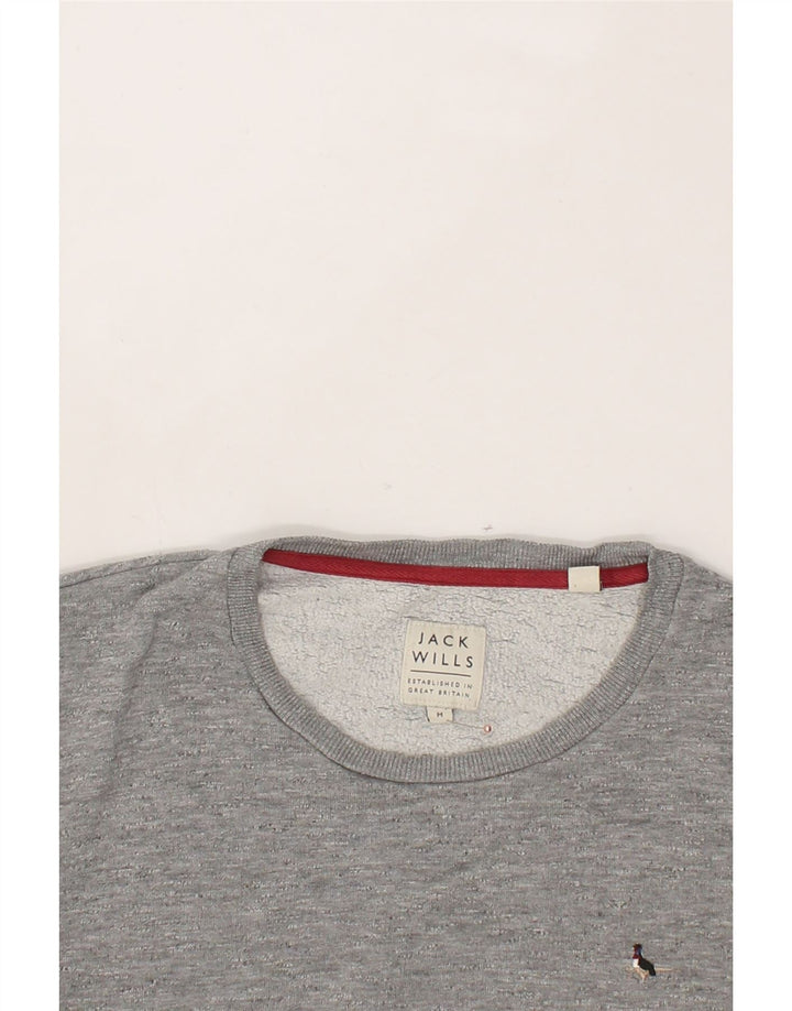JACK WILLS Mens Sweatshirt Jumper Medium Grey Cotton Vintage Jack Wills and Second-Hand Jack Wills from Messina Hembry 