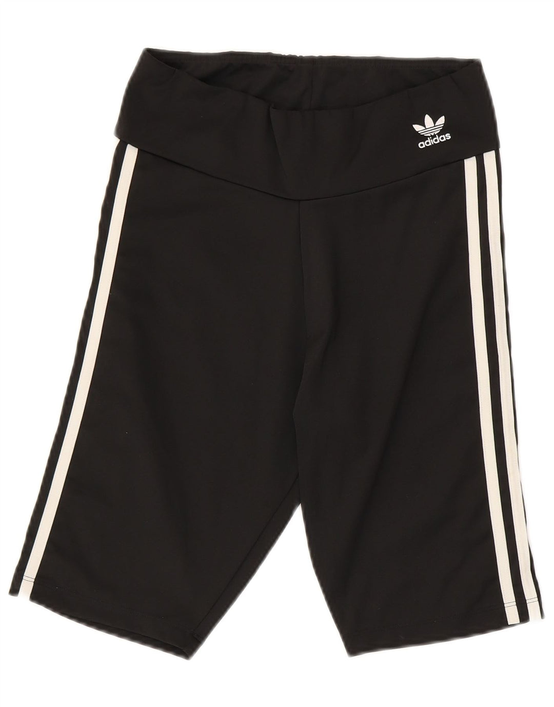ADIDAS Pantalones cortos deportivos para mujer UK 12 Mediano Negro Poliéster