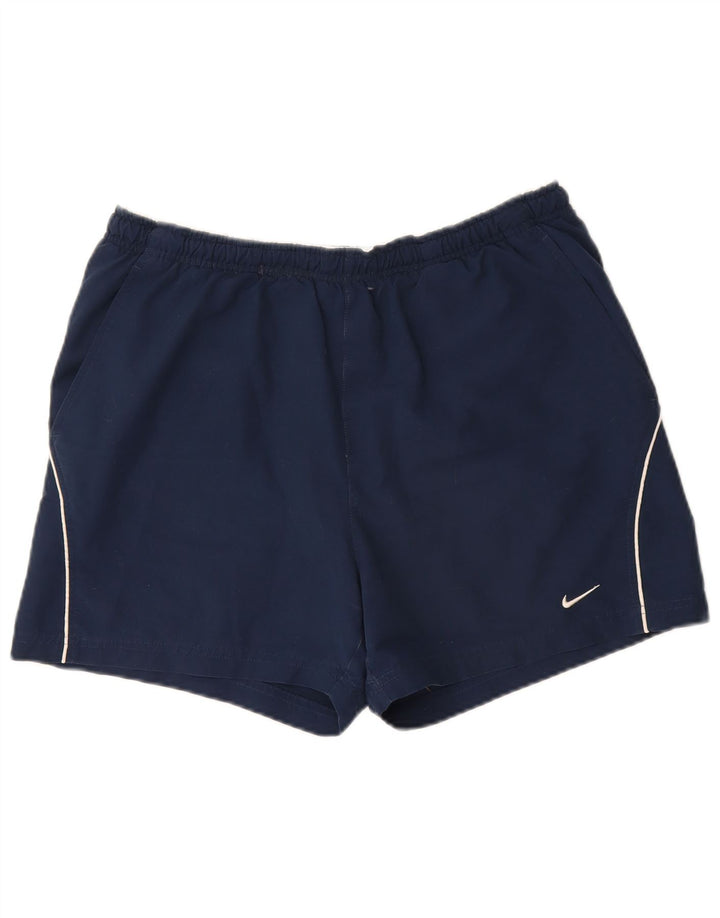Nike - Pantalones cortos deportivos para hombre, talla grande, poliéster, color azul marino