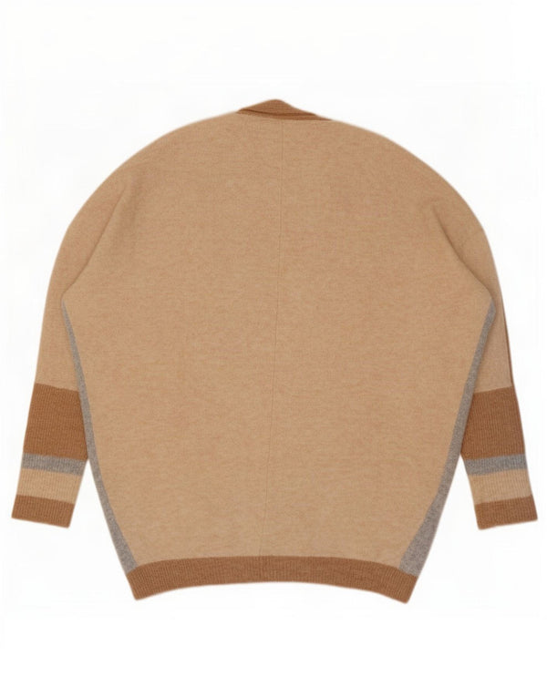 Marks & Spencer Suéter tipo cárdigan extragrande para mujer UK 10 Small Beige