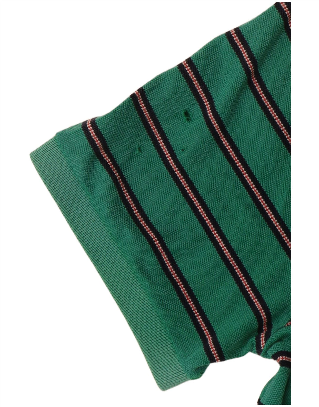 Polo Fred Perry Hombre De Algodón A Rayas Verde Medio
