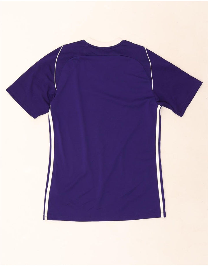 Adidas Mens Climacool Camiseta Top Pequeño Púrpura Poliéster