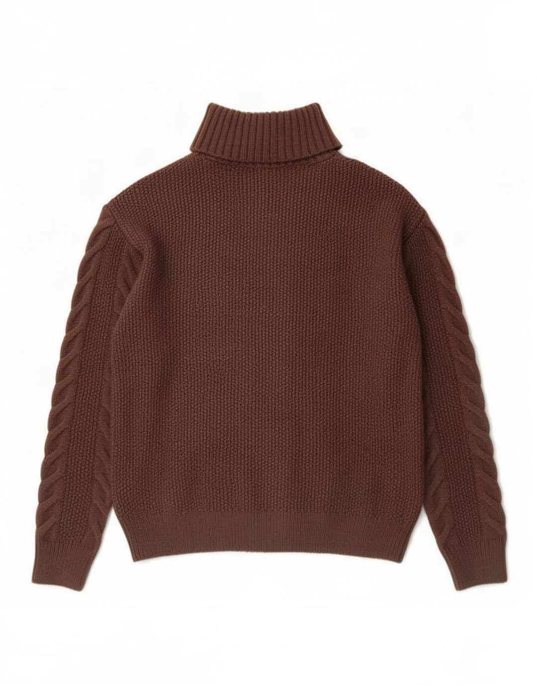 Marks & Spencer Suéter con cuello vuelto para mujer Reino Unido 10 Pequeño Marrón Acrílico