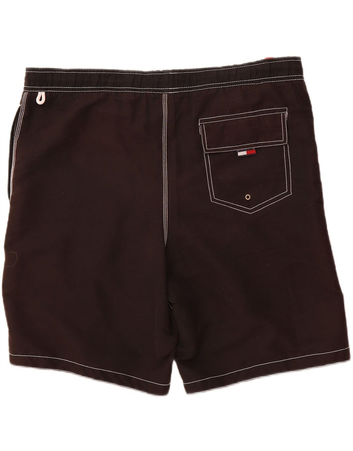 TOMMY HILFIGER Mens Swimming Shorts Medium Black Polyester