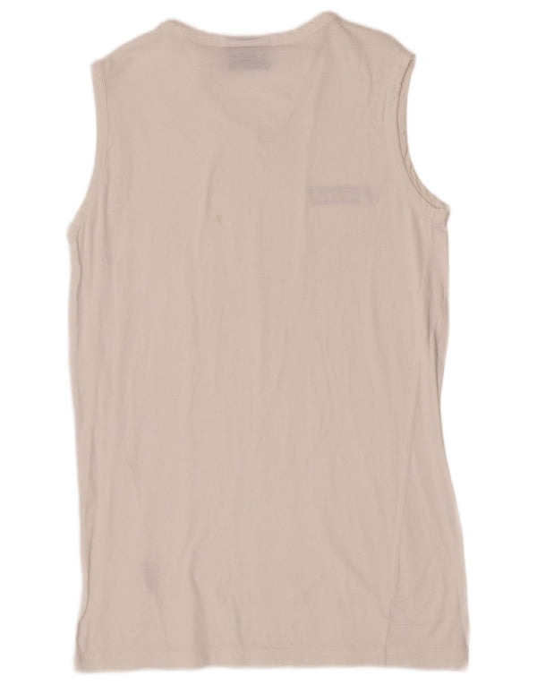 Lotto Hombre Camiseta Sin Mangas Medium White