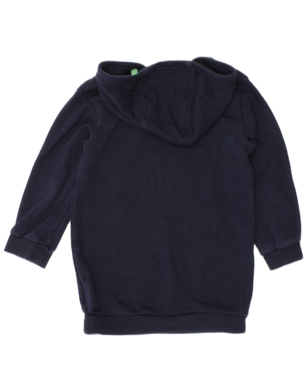 Adidas - Sudadera con capucha para bebé niña, 18-24 meses, algodón azul marino