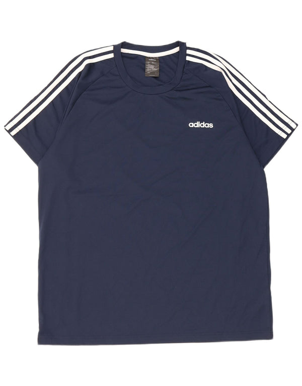 Adidas Hombre Climalite Camiseta Top XL Azul Marino Poliéster