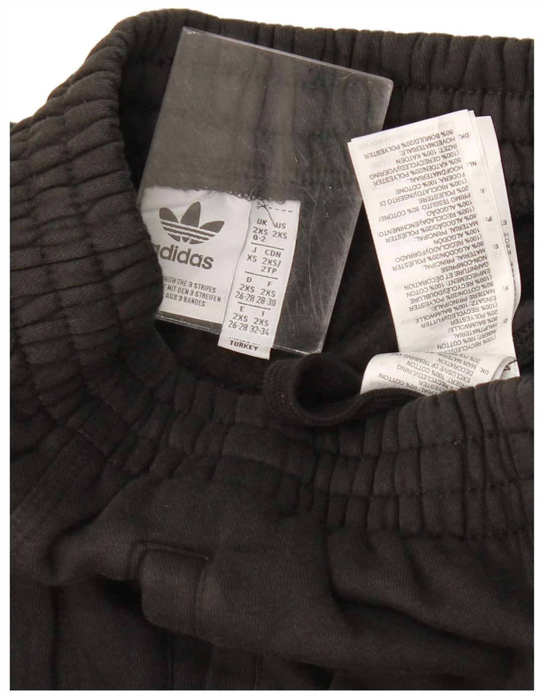 Adidas Mujer Chándal Pantalones Joggers UK 0/2 2XS Negro Algodón