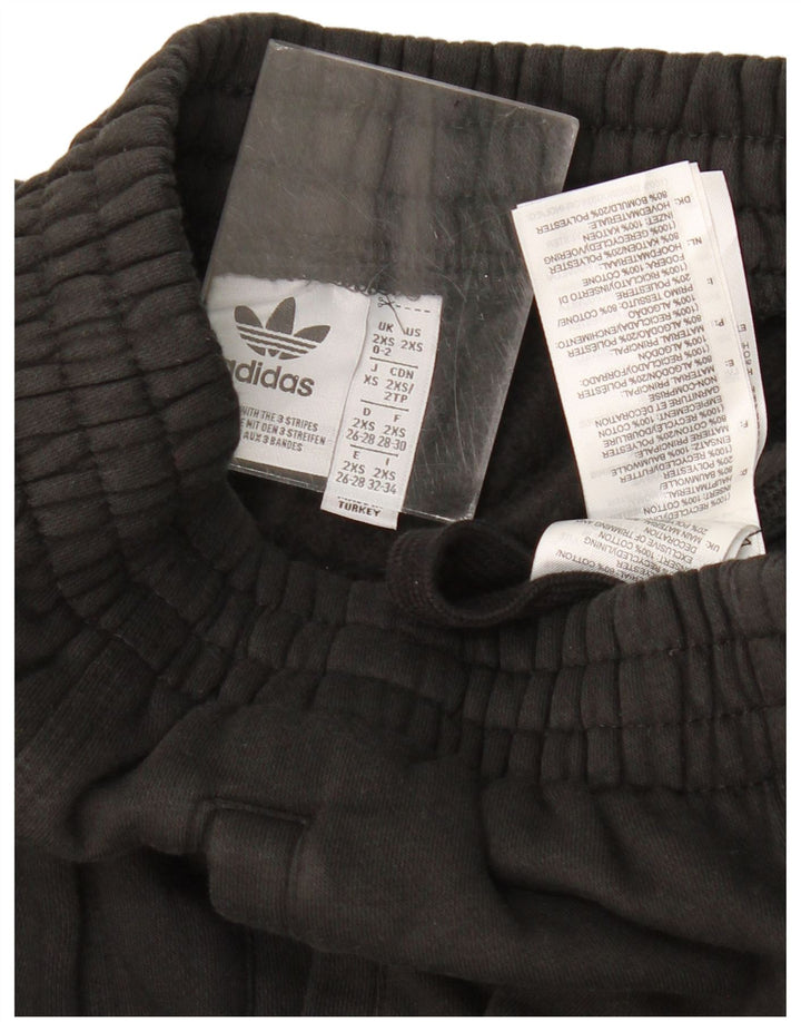 Adidas Mujer Chándal Pantalones Joggers UK 0/2 2XS Negro Algodón