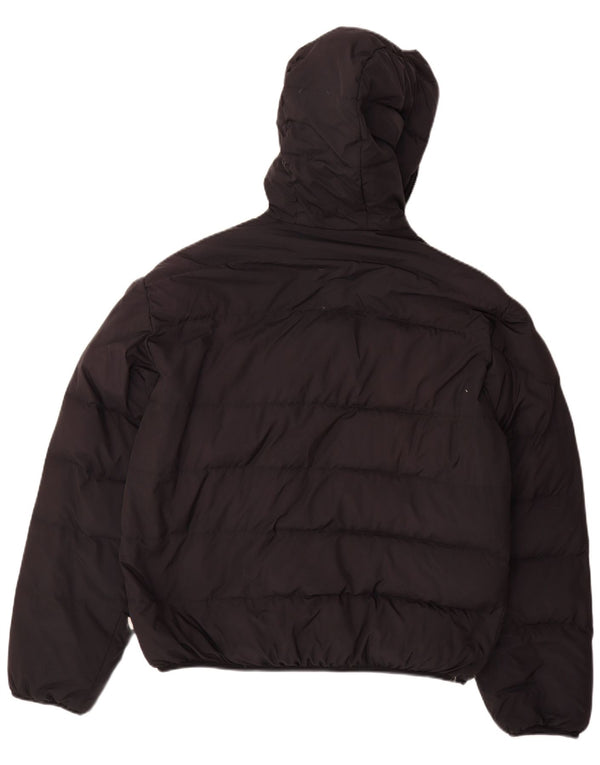 Sergio Tacchini Chaqueta acolchada con capucha para hombre UK 40 Large Poliéster negro