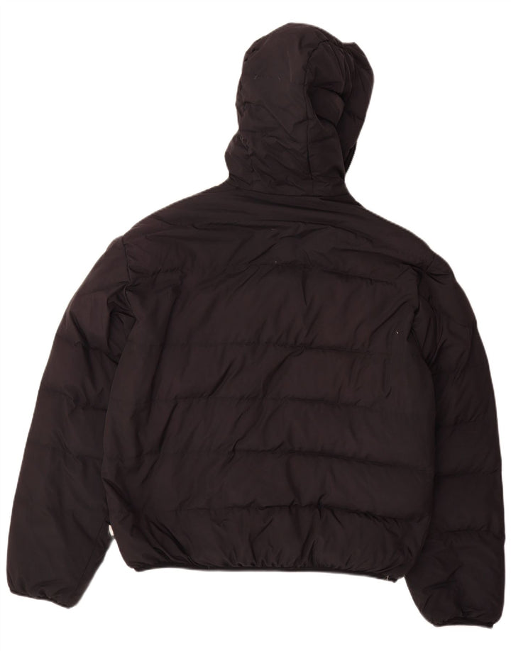 Sergio Tacchini Chaqueta acolchada con capucha para hombre UK 40 Large Poliéster negro