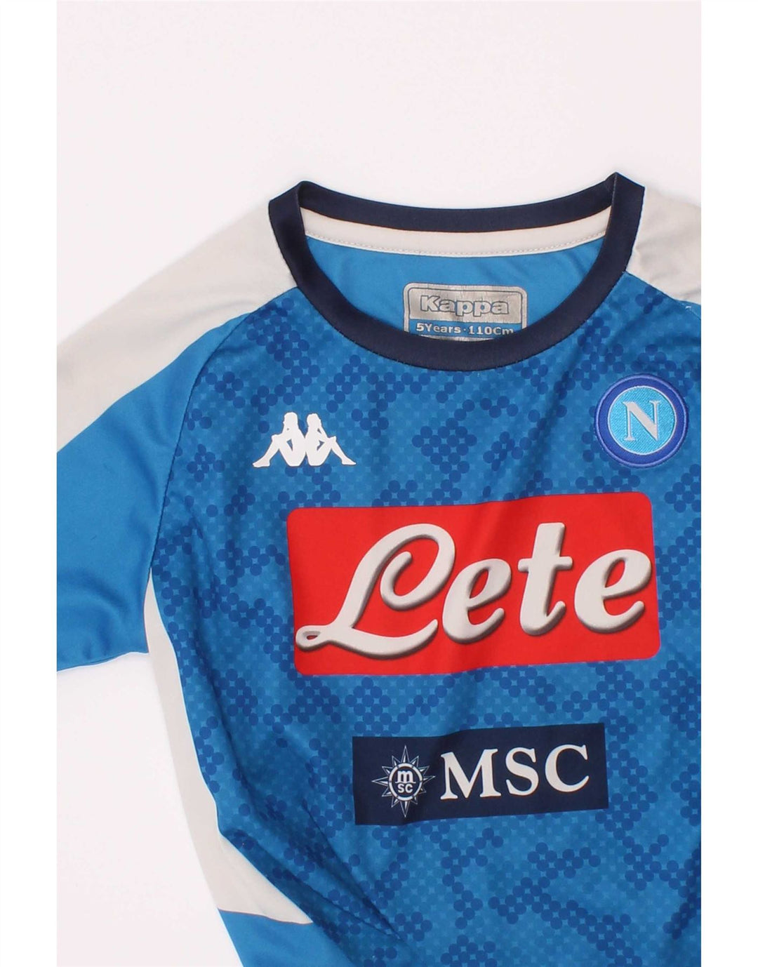 Kappa Camiseta gráfica para niños 4-5 años Azul Colorblock