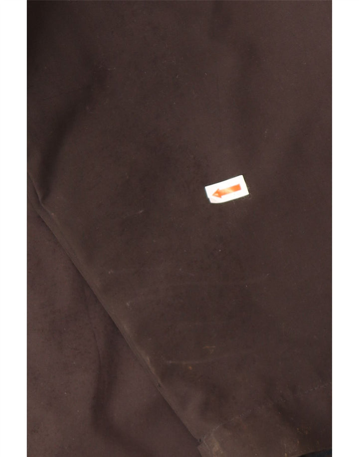 JACK WOLFSKIN Chaqueta impermeable con capucha para hombre UK 48 2XL Negro Poliéster