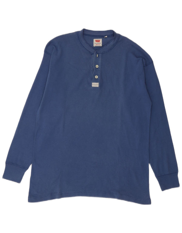 Levi's Hombre Top Manga Larga XL Algodón Azul