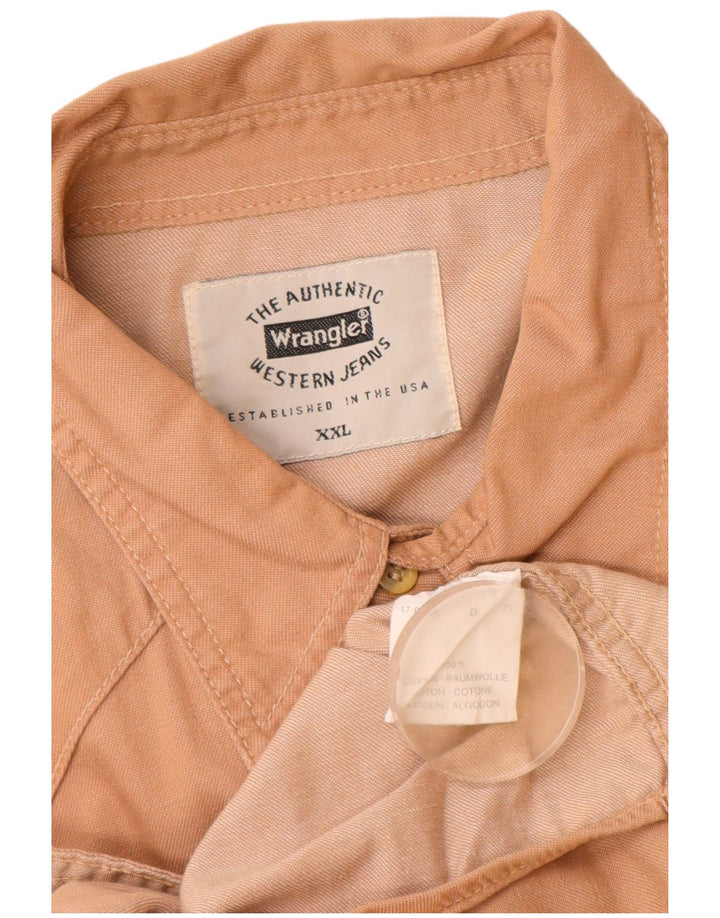 Wrangler Camisa Hombre 2XL Algodón Beige