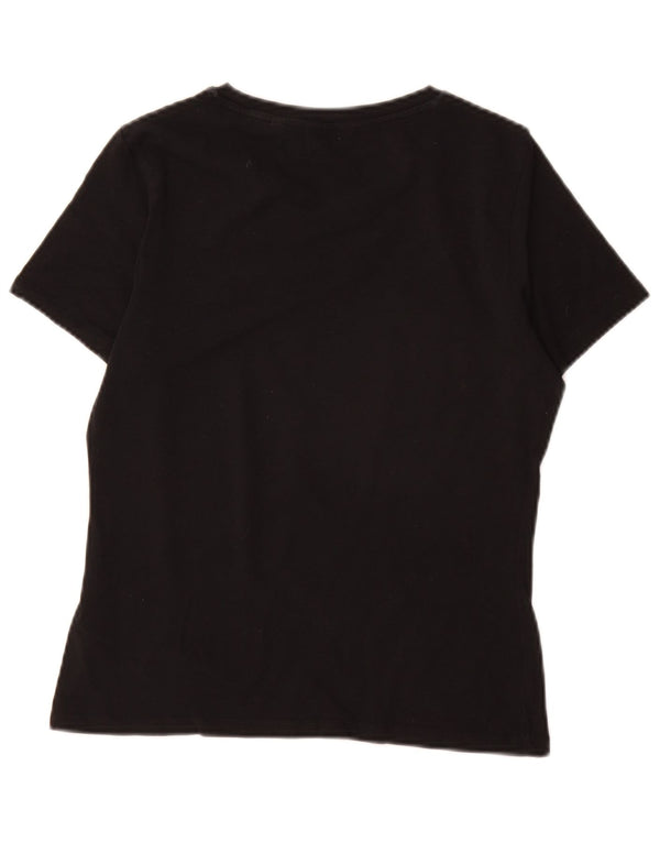 Gant Camiseta para mujer Top UK 10 Small Black Cotton