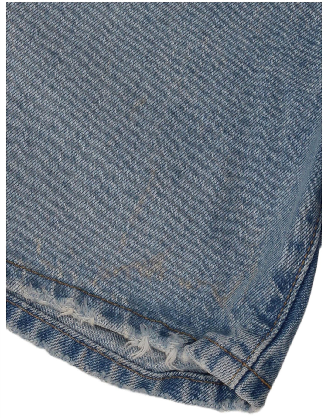 LEVI'S Pantalones cortos vaqueros desgastados de cintura alta 501 para mujer W27 Azul medio