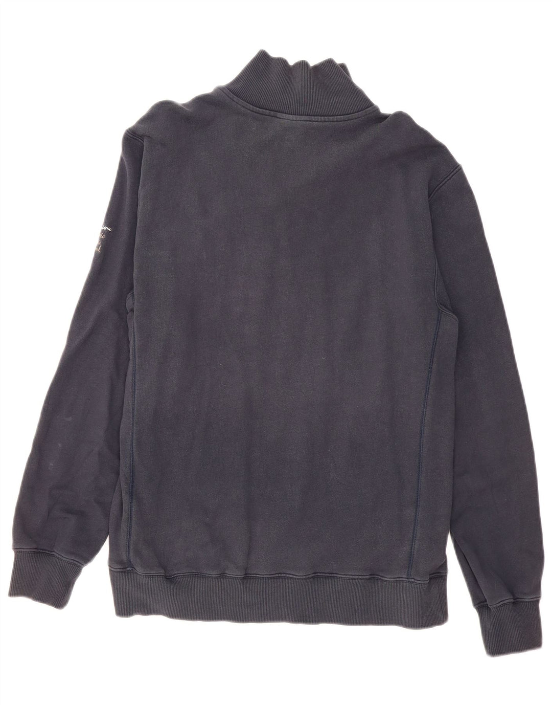 Champion Sudadera con cuello con cremallera para hombre Jumper Large Azul marino Algodón
