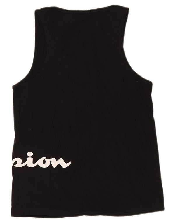 Champion Camiseta sin mangas gráfica para mujer UK 12 Medium Black