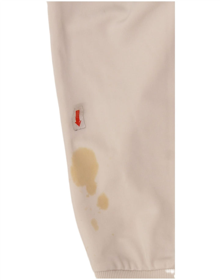 FILA Chaqueta de chándal para mujer UK 12 Mediana Poliéster blanco