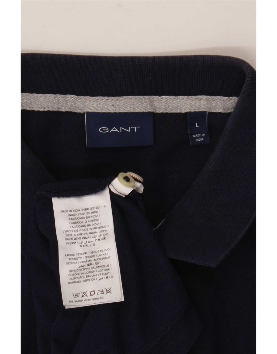 Gant Polo Hombre Grande Azul Marino Algodón