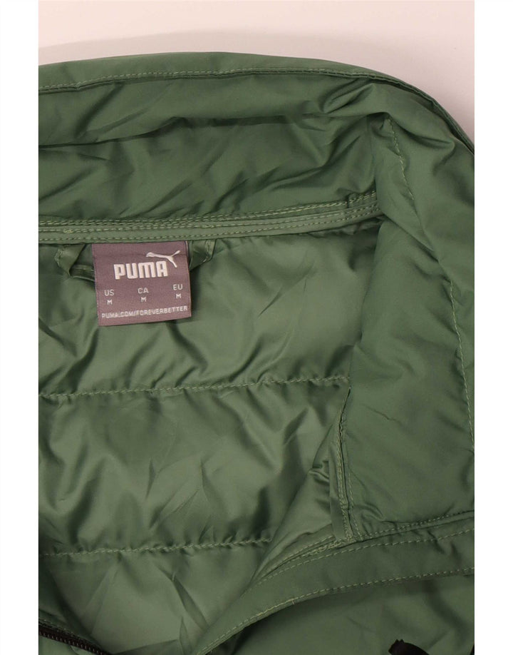 Puma Chaqueta acolchada para hombre ES 38 Poliéster color block verde medio