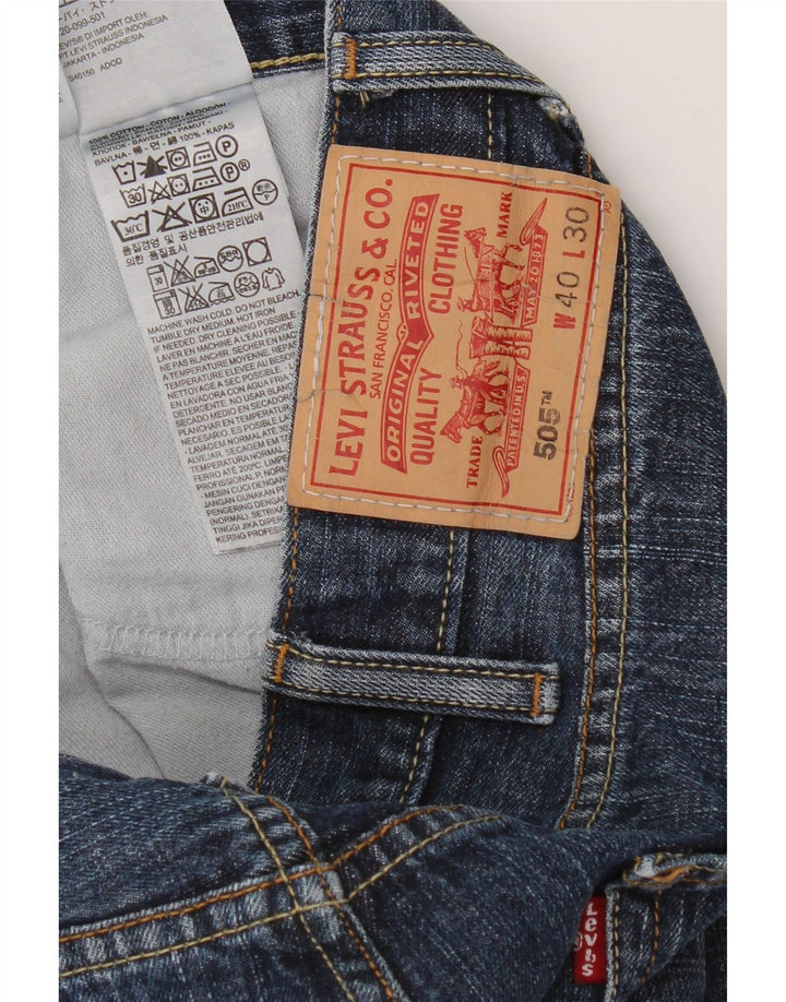 Levi's Hombre 505 Vaqueros Rectos W40 L30 Algodón Azul