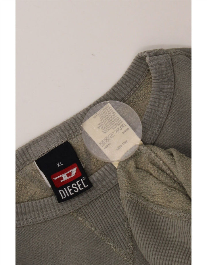 Diesel Hombre Sudadera Gráfica Jumper XL Gris