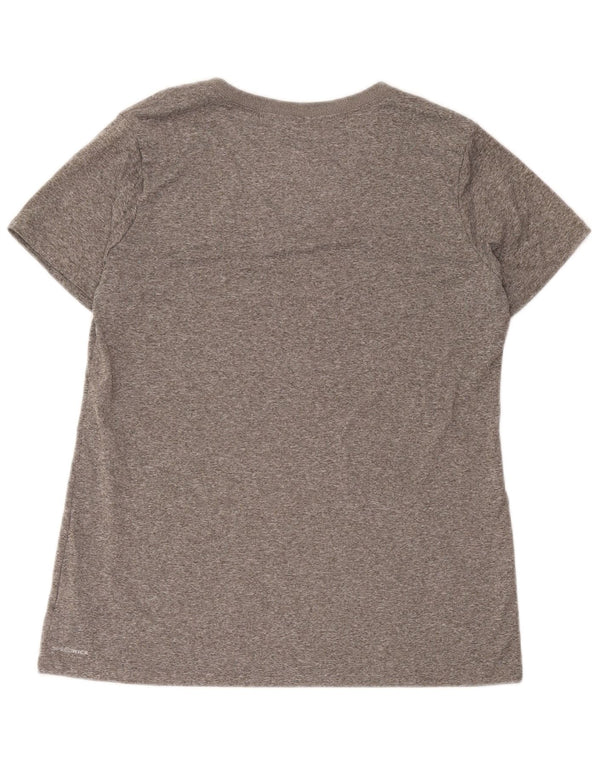 Reebok Camiseta para mujer Top UK 46 Grande Gris Poliéster