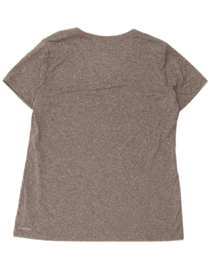 Reebok Camiseta para mujer Top UK 46 Grande Gris Poliéster